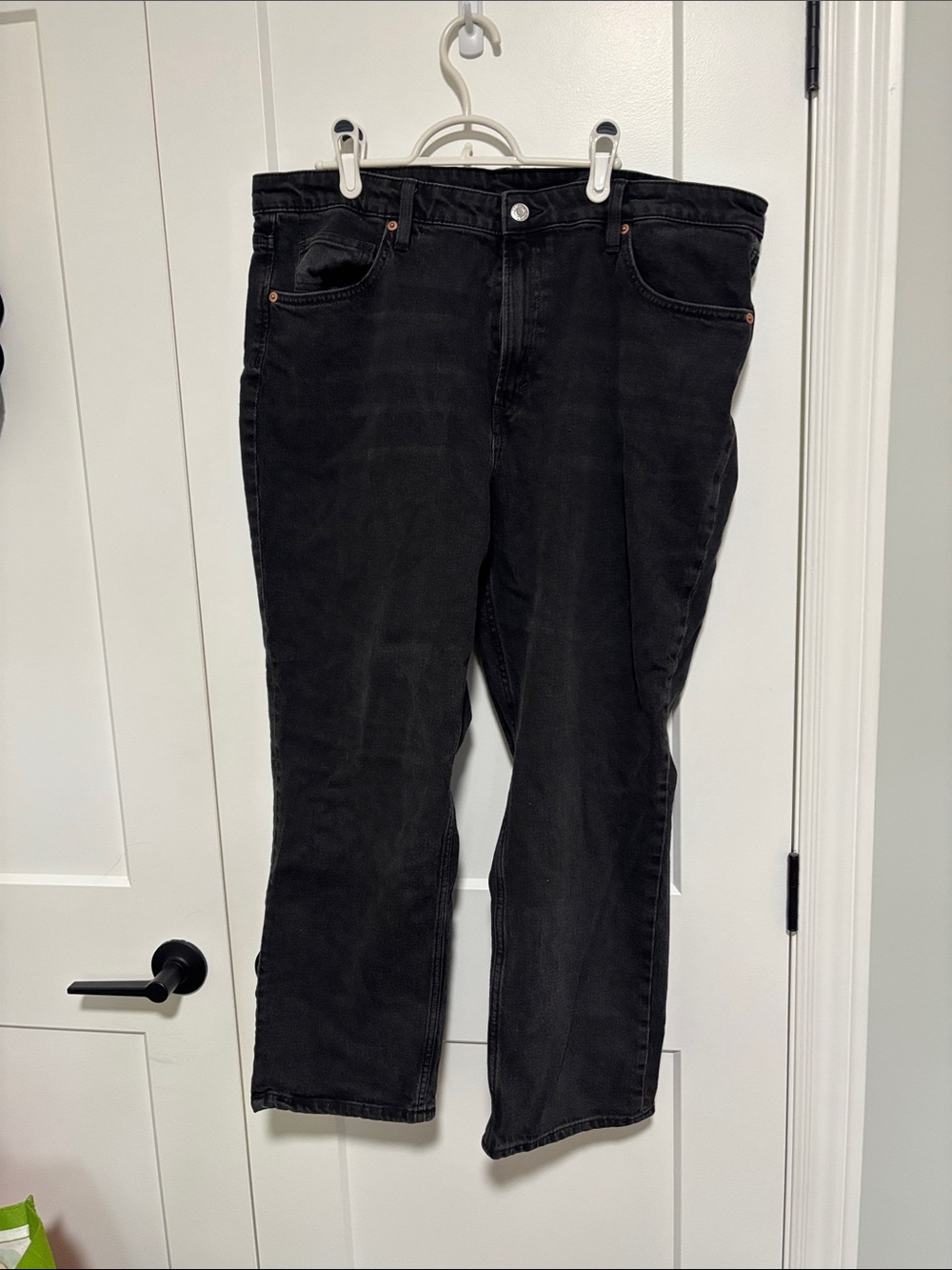 H&M Women's Black Straight-Leg Jeans
